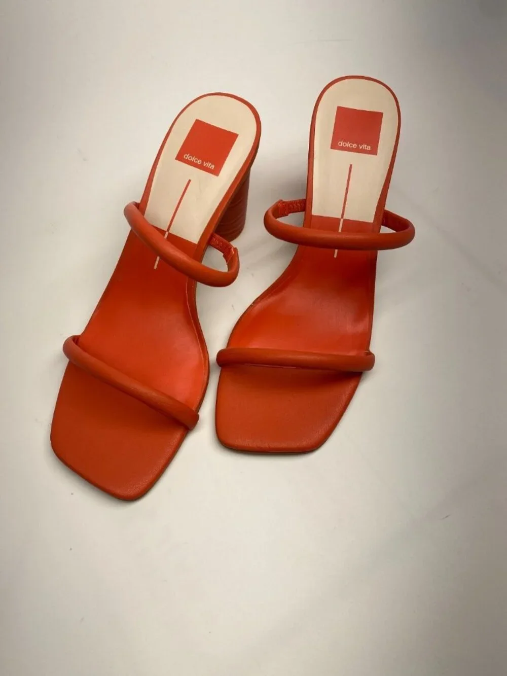 Dolce Vita Womens Noles Red Heel Sandal Sz 9.5